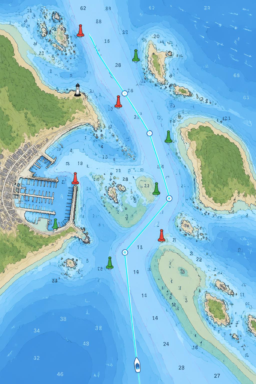 MARIS nautical chart in day mode